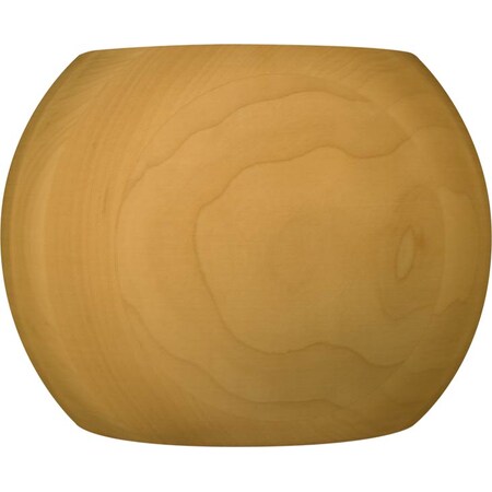 Osborne Wood Products 4 1/2 x 6 Non-Fluted Round Bun Foot in Soft Maple 4265M